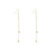 Boucles d'oreilles Alba en acier pierre suspendu