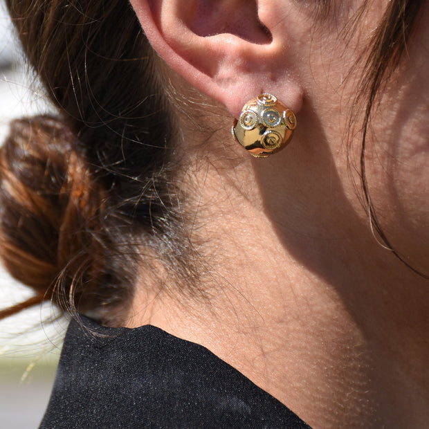 Boucles d'oreilles Aria bola de viana