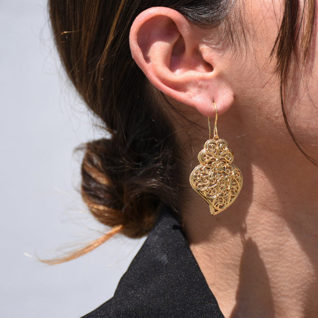 Boucles d’oreilles Aria coração de viana traditionnelles