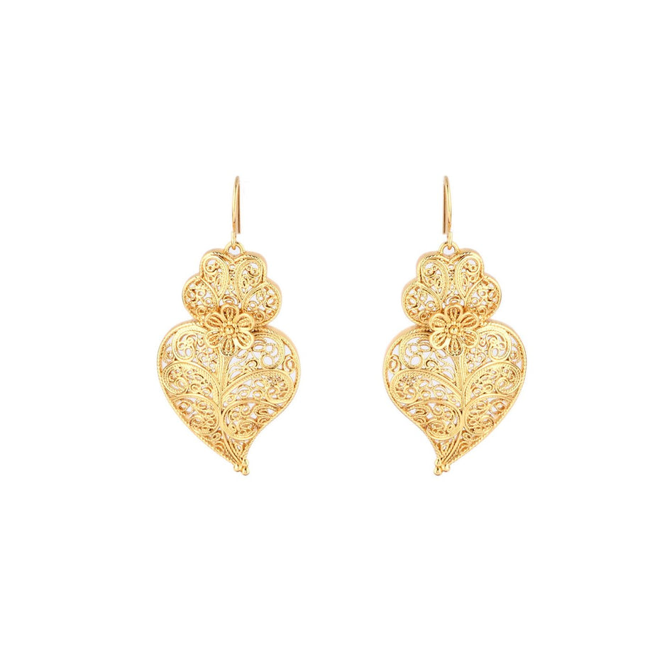 Boucles d’oreilles Aria semi précieuse coração de viana