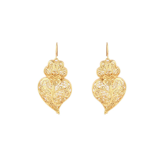 Boucles d’oreilles Aria semi précieuse coração de viana