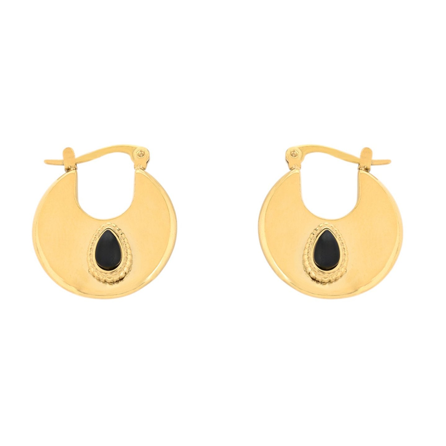 Boucles d'oreilles Esmée en acier ovale