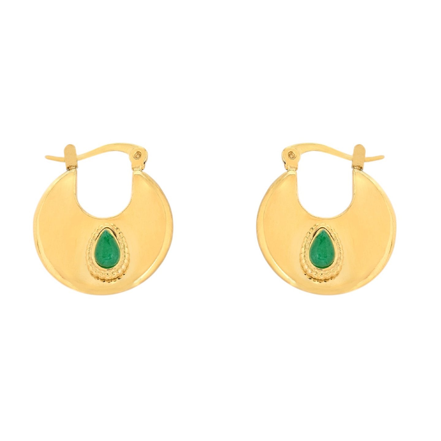 Boucles d'oreilles Esmée en acier ovale