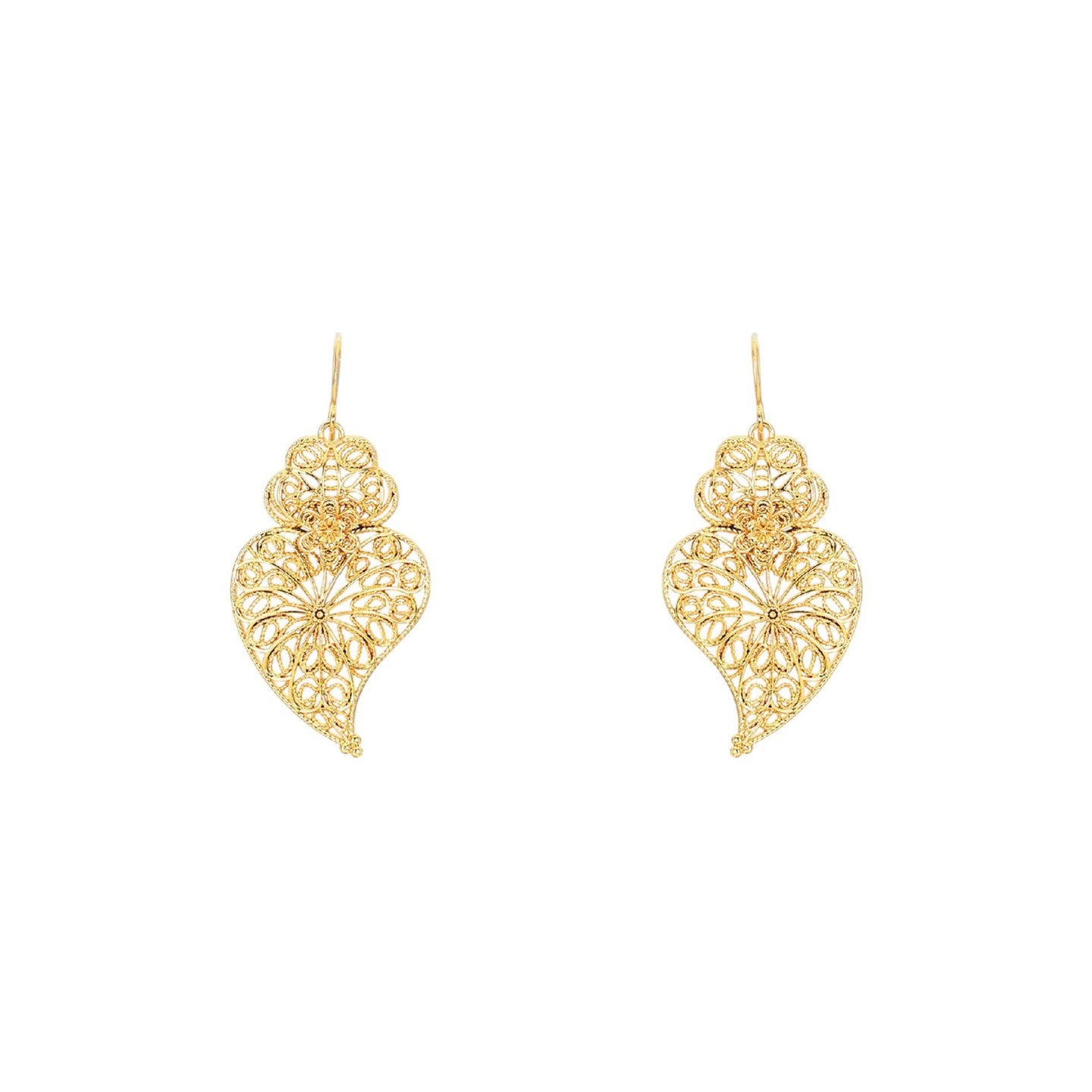 Boucles d’oreilles Aria semi précieuse coração de viana tournesol