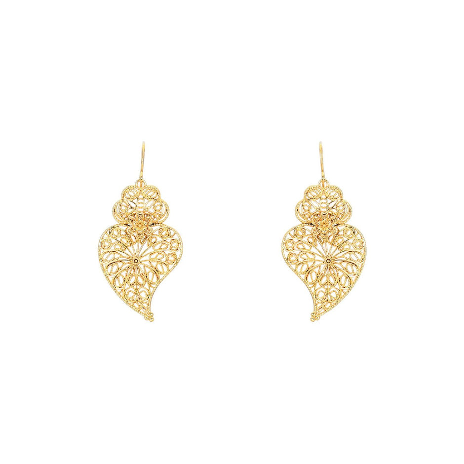 Boucles d’oreilles Aria semi précieuse coração de viana tournesol