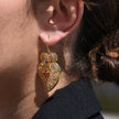 Boucles d'oreilles Aria coeur traditionnelles de Viana Cruz