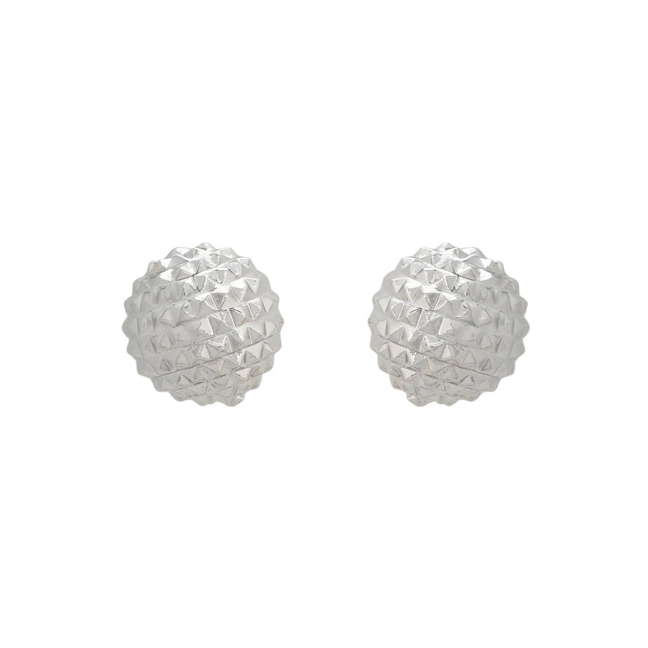 Boucles d'oreilles Luna simples avec texture