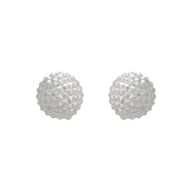 Boucles d'oreilles Luna simples avec texture