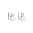 Boucles d'oreilles Luna avec trois zircones