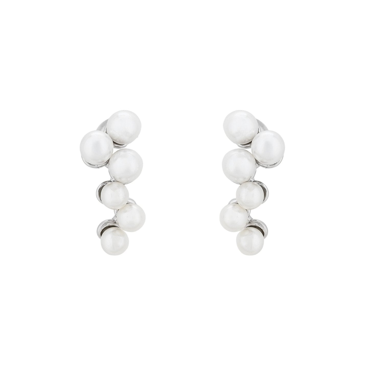 Boucles d'oreilles Luna longues avec perles