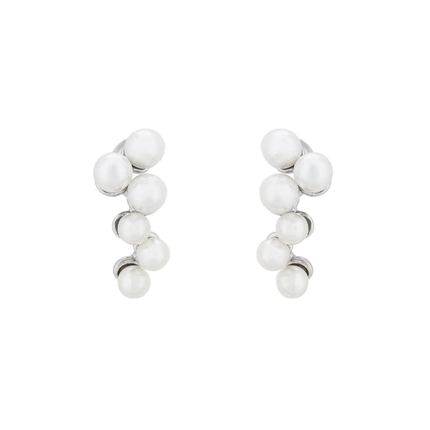 Boucles d'oreilles Luna longues avec perles