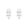 Boucles d'oreilles Luna trio de perles