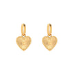 Boucles d'oreilles en acier coeur texture Alba