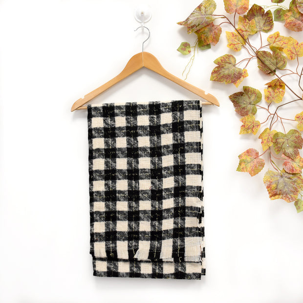 Foulard avec imprimé carrés