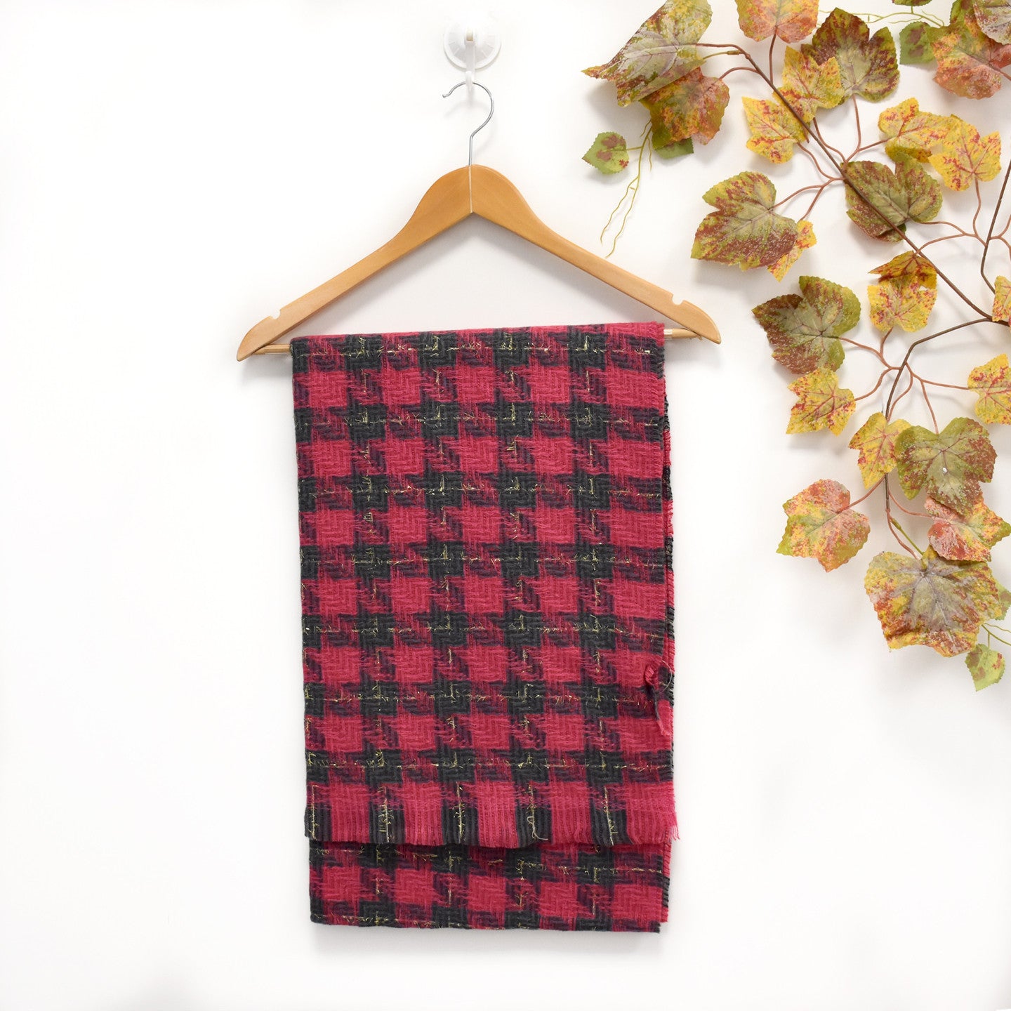 Foulard avec imprimé carrés