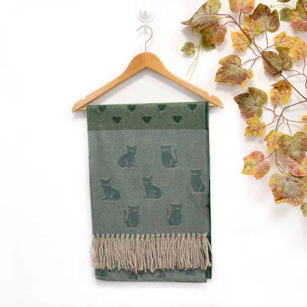 Foulard avec imprimé chat