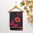 Foulard à imprimé floral et papillon