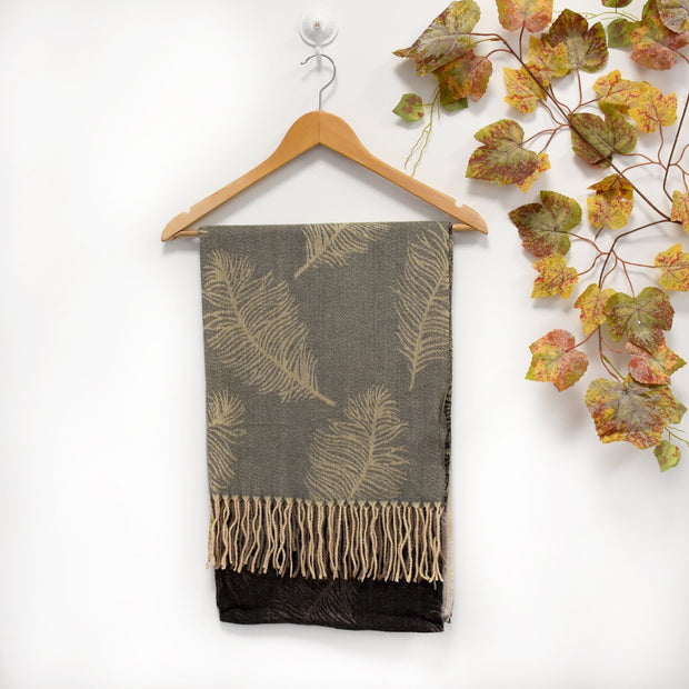 Foulard imprimé feuilles de palmier