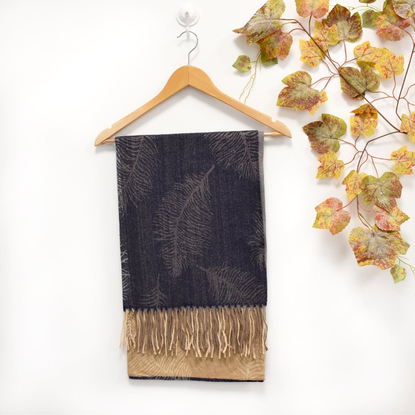 Foulard imprimé feuilles de palmier