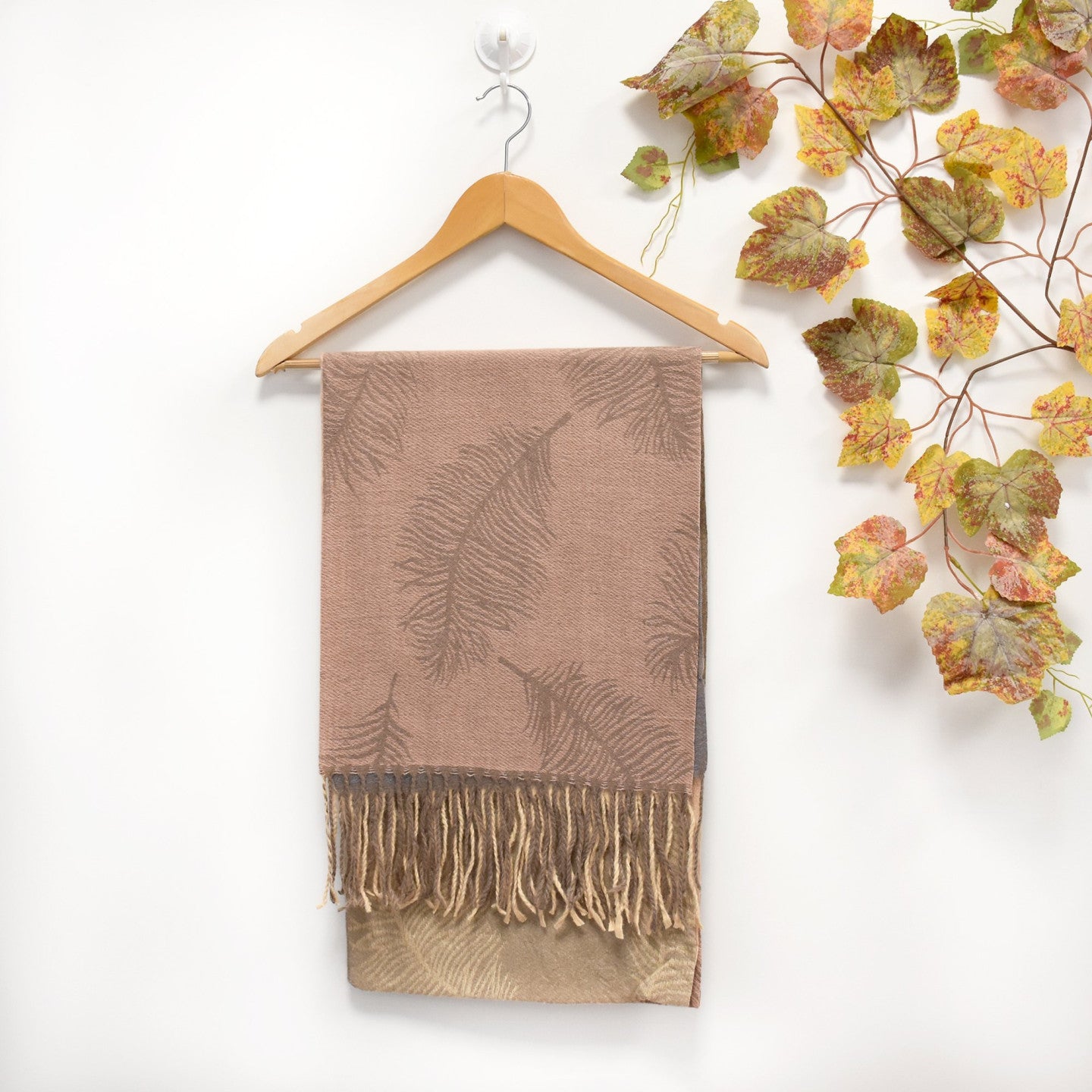 Foulard imprimé feuilles de palmier