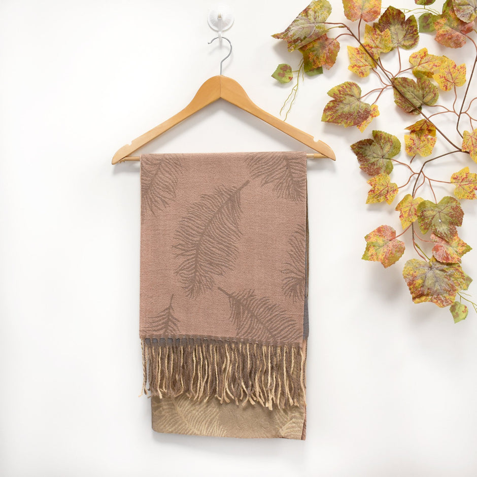 Foulard imprimé feuilles de palmier