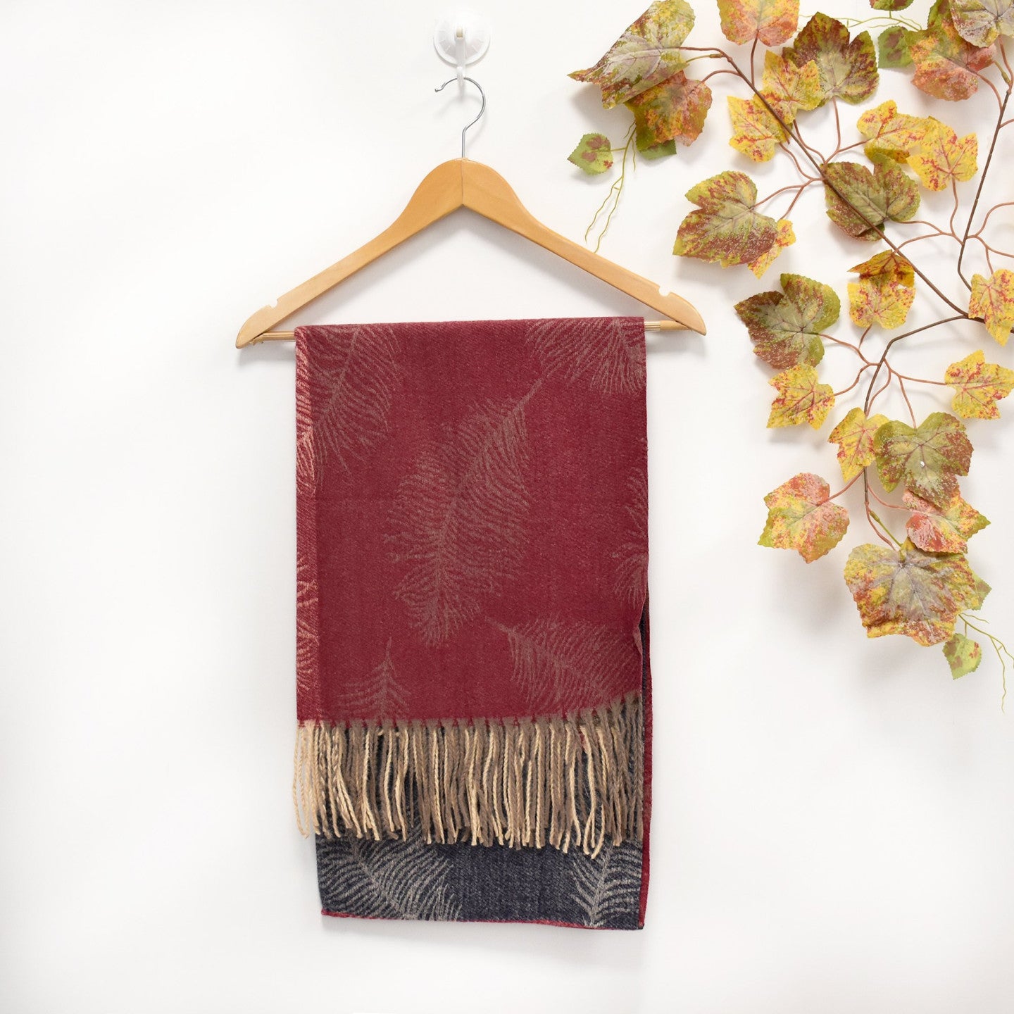 Foulard imprimé feuilles de palmier