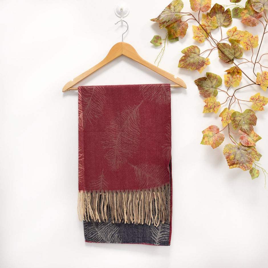 Foulard imprimé feuilles de palmier