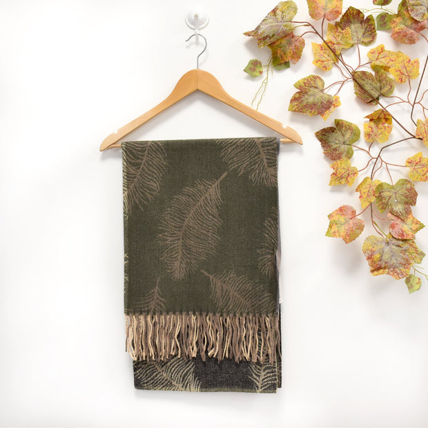 Foulard imprimé feuilles de palmier