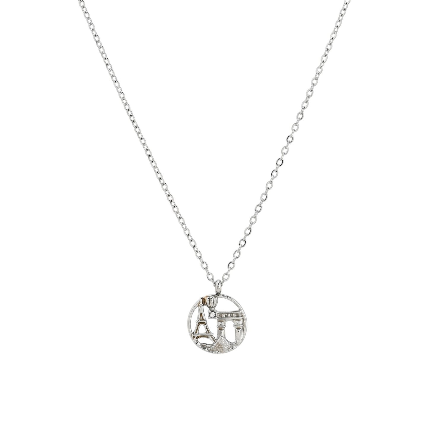Collier en acier Paris