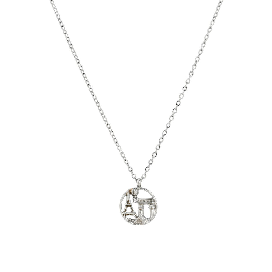 Collier en acier Paris