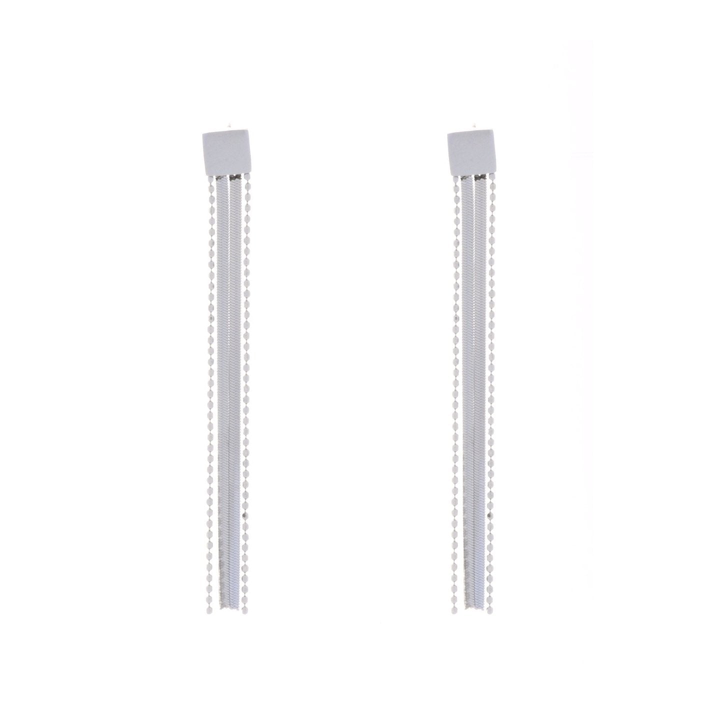 Boucles d'oreilles Esmée avec chaîne lisse