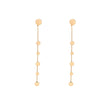 Boucles d'oreilles Esmée en acier long boules