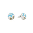 Boucles d'oreilles fleurs rondes Alba