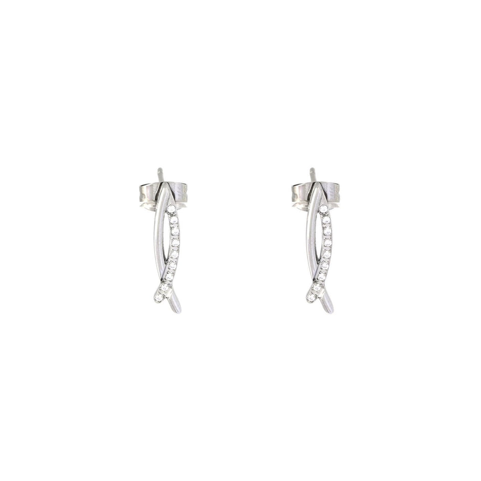Boucles d'oreilles Alba en diamant