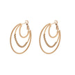 Boucles d'oreilles Esmée à anneaux triples
