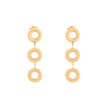 Boucles d'oreilles Esmée en acier suspendu avec cercles