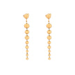 Boucles d'oreilles Alba en acier long boules