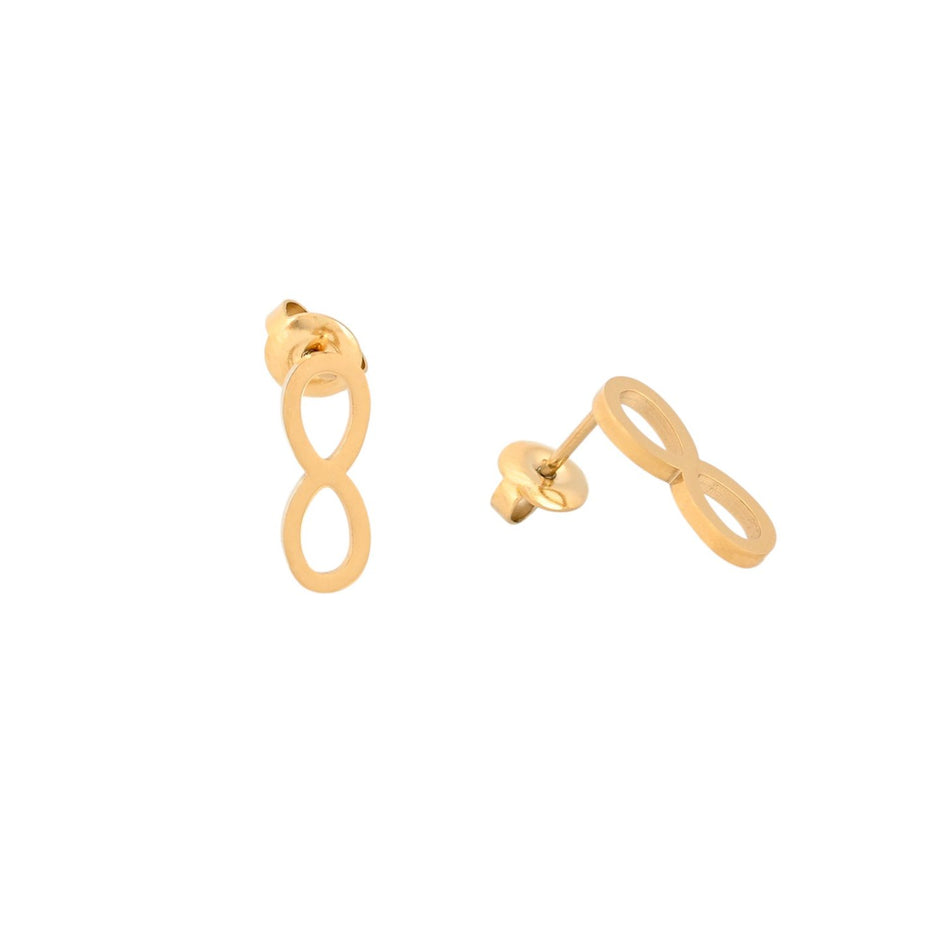 Boucles d'oreilles Alba en acier infini