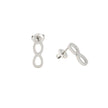 Boucles d'oreilles Alba en acier infini