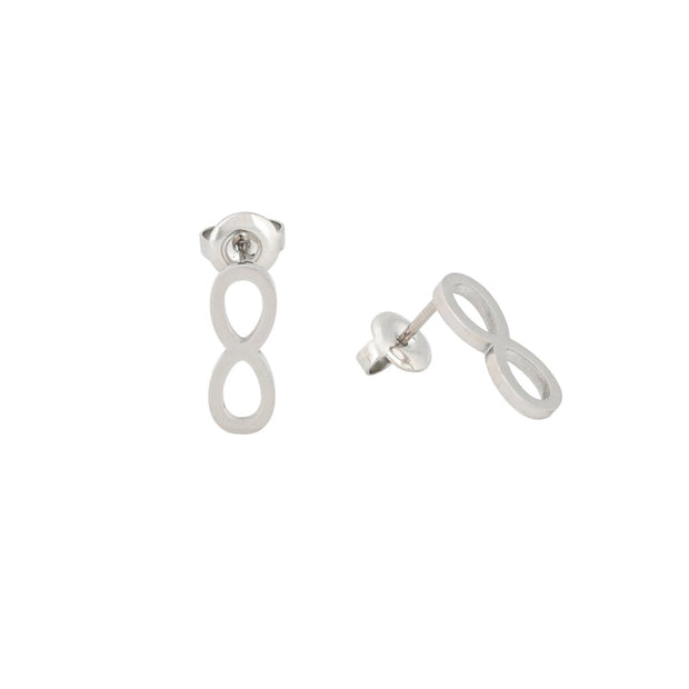 Boucles d'oreilles Alba en acier infini