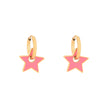 Anneaux Esmée en acier étoile rose