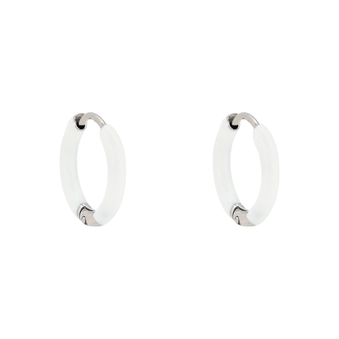 Anneaux Alba en acier fines blanche