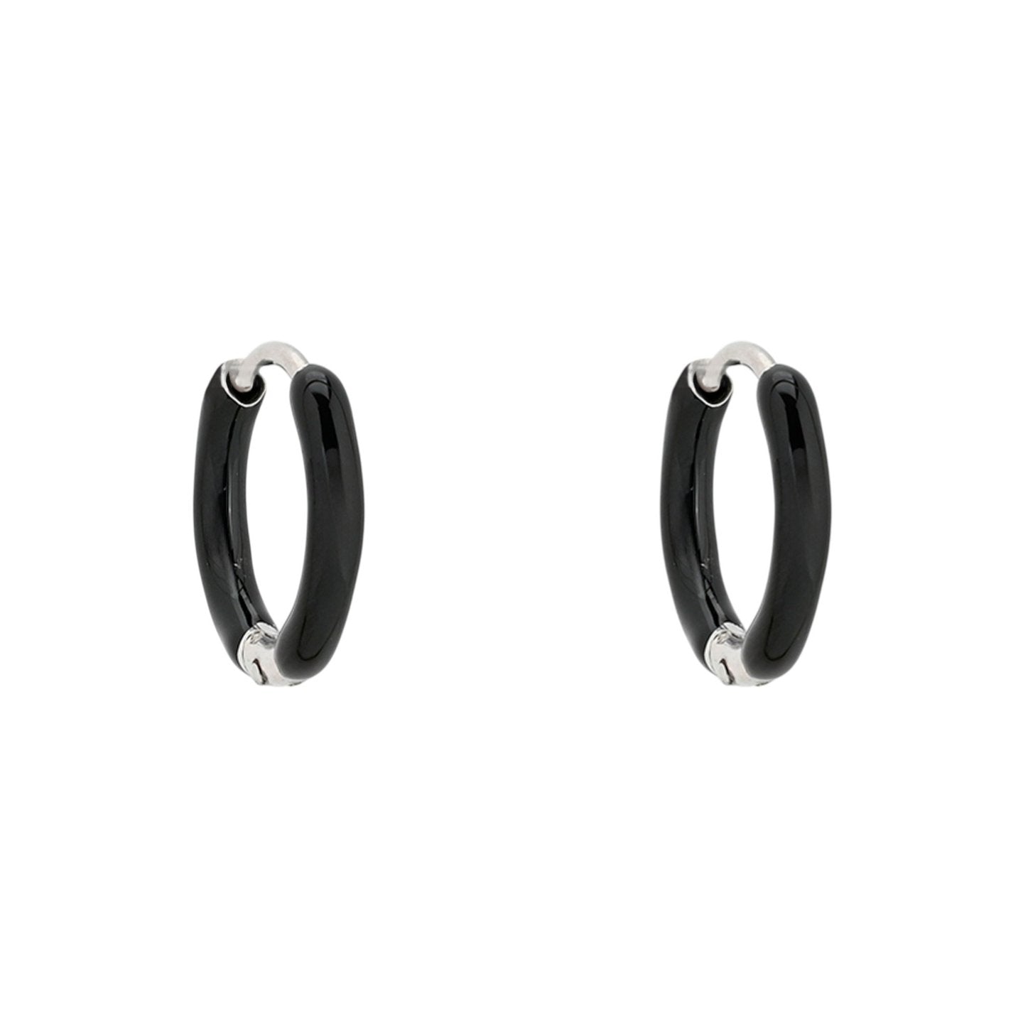 Anneaux Alba en acier fines le noir