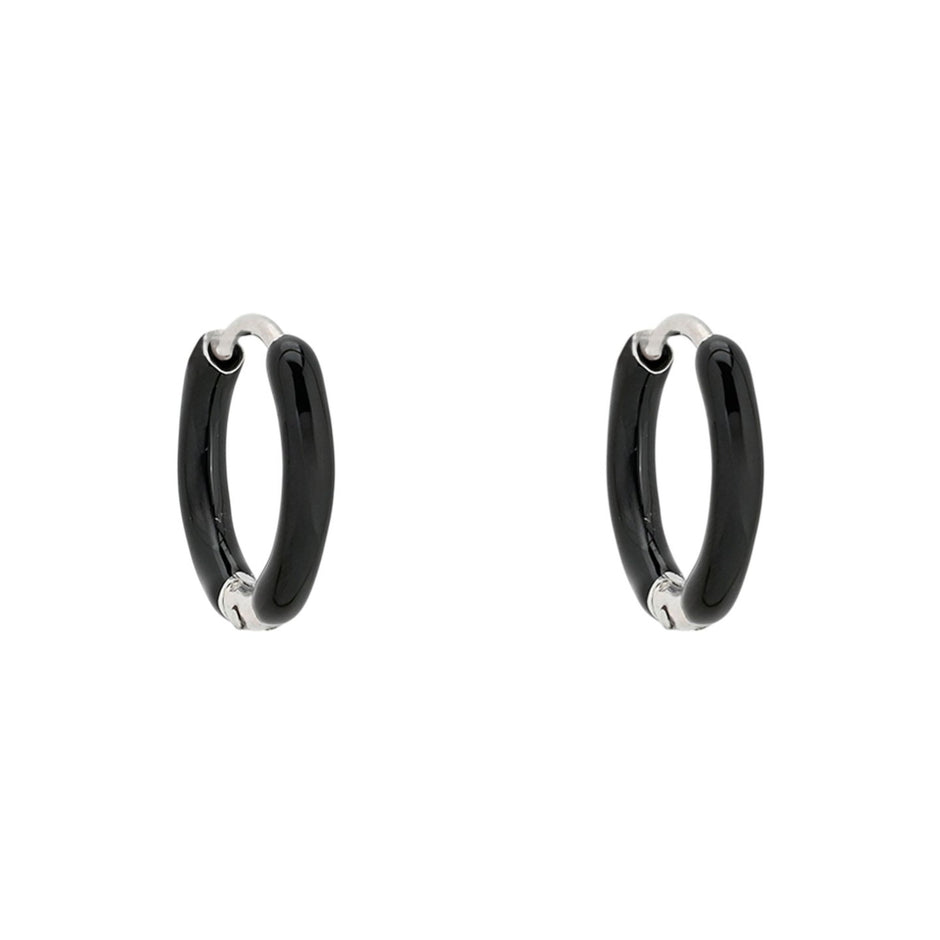 Anneaux Alba en acier fines le noir