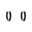 Anneaux Alba en acier fines le noir