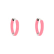 Anneaux Alba en acier fines rose