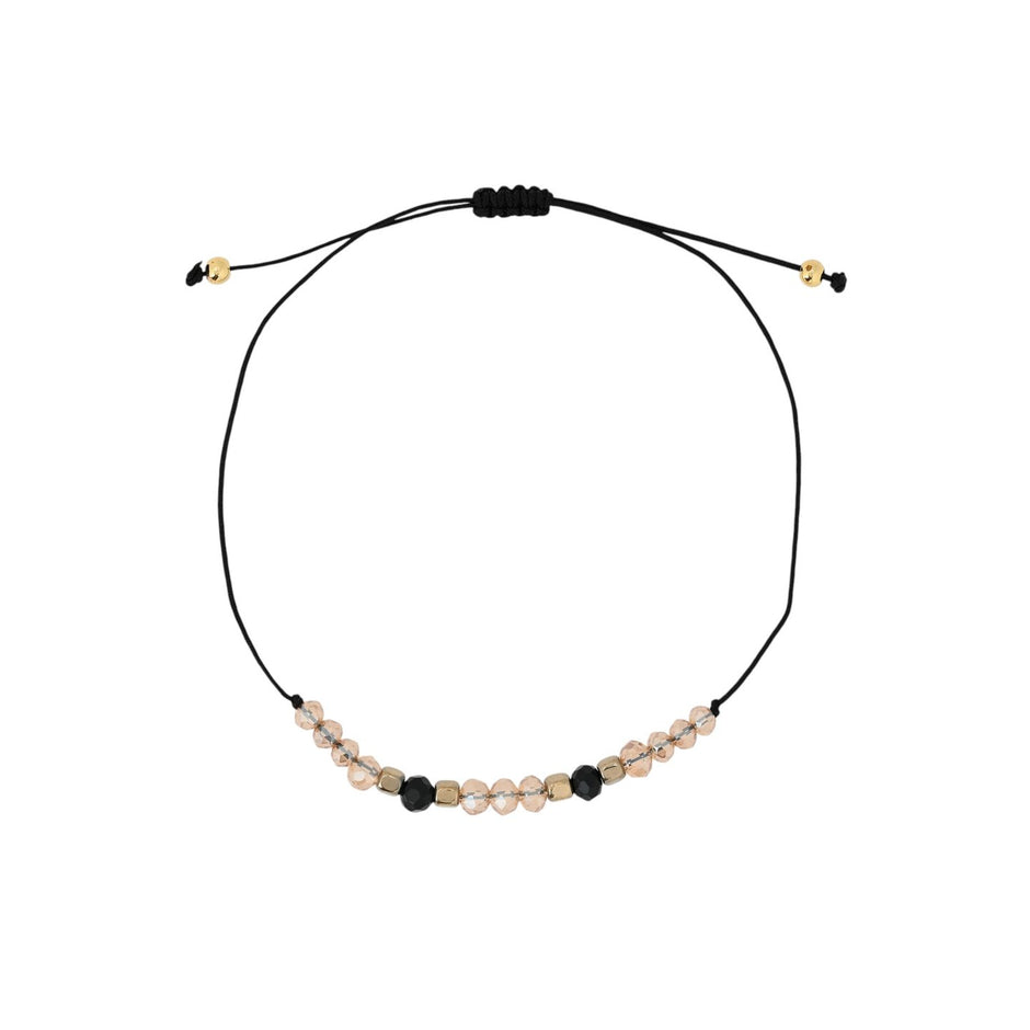 Ensemble de trois bracelets en acier beige Alba