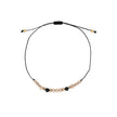 Ensemble de trois bracelets en acier beige Alba