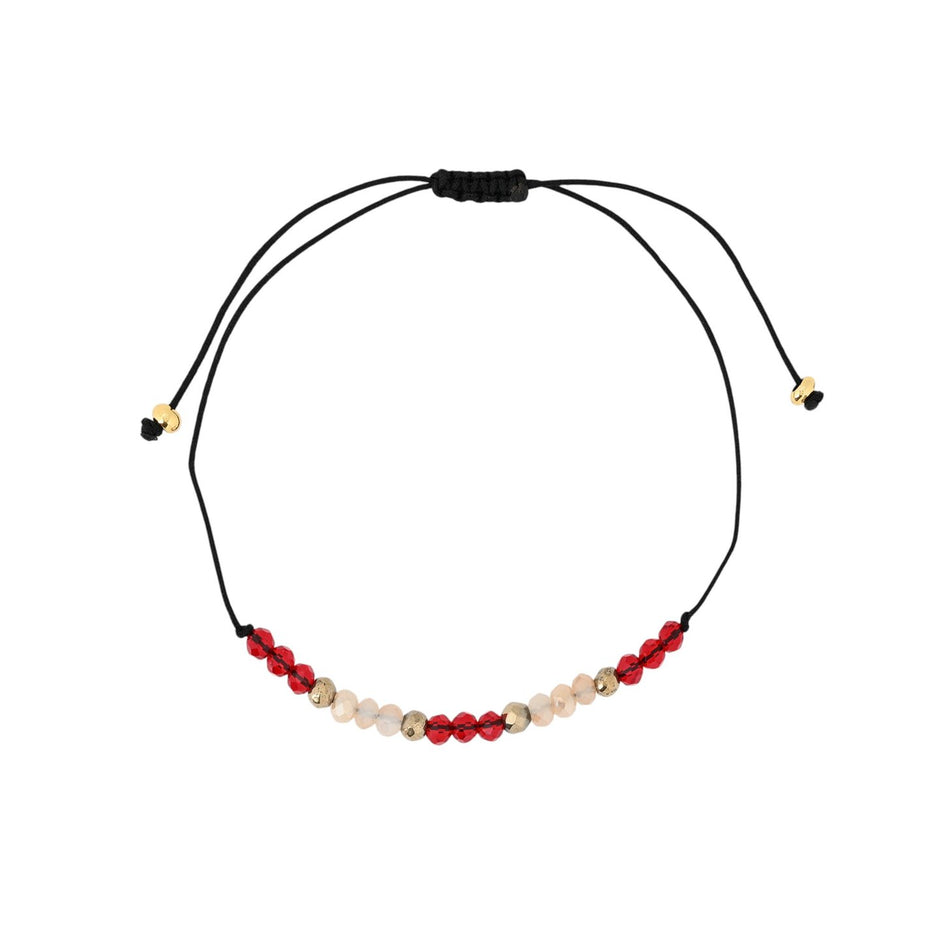 Ensemble de trois bracelets en acier orange Alba
