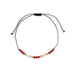 Ensemble de trois bracelets en acier orange Alba